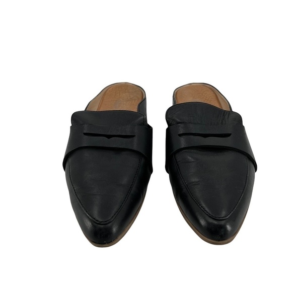 Dr. Scholl’s Black Leather Slip-On Pointed Toe Mules Size 7.5 Women’s - Picture 4 of 8